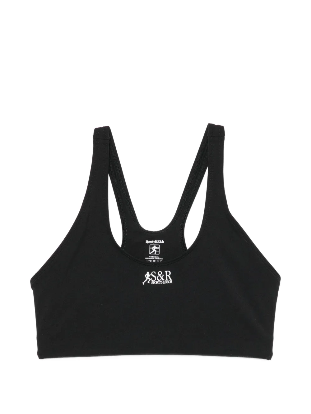Sporty & Rich Sport-BH mit Racerback - Schwarz