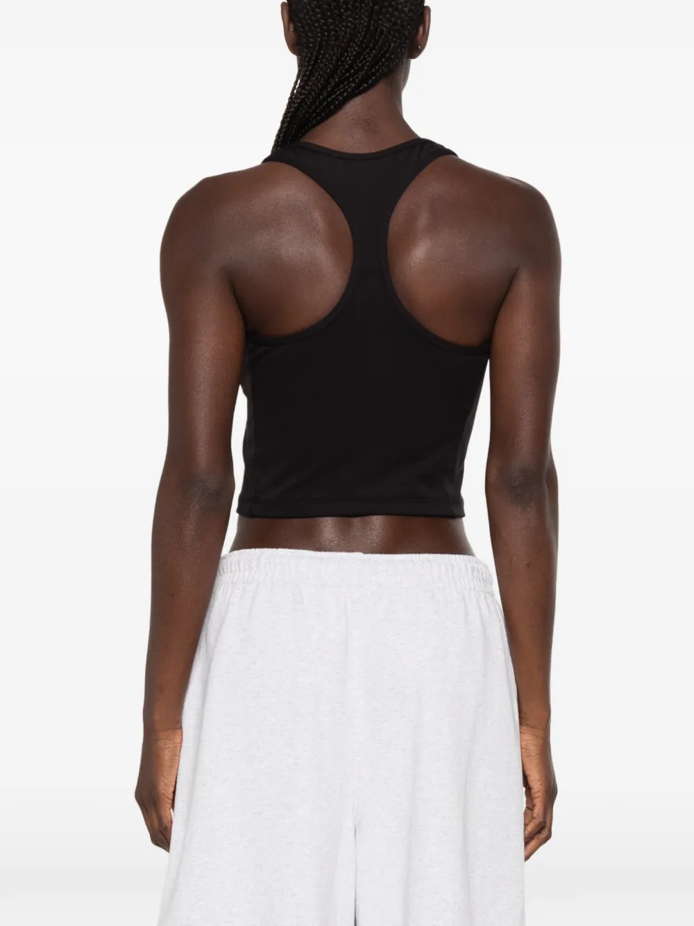 Sporty & Rich Sport-bh met logoprint Zwart