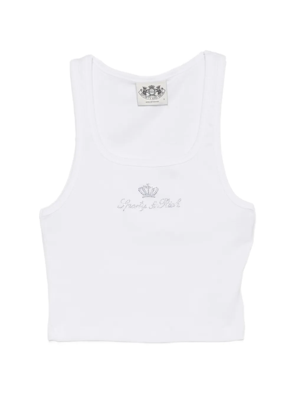 Sporty & Rich Priscila embellished tank top - Weiß