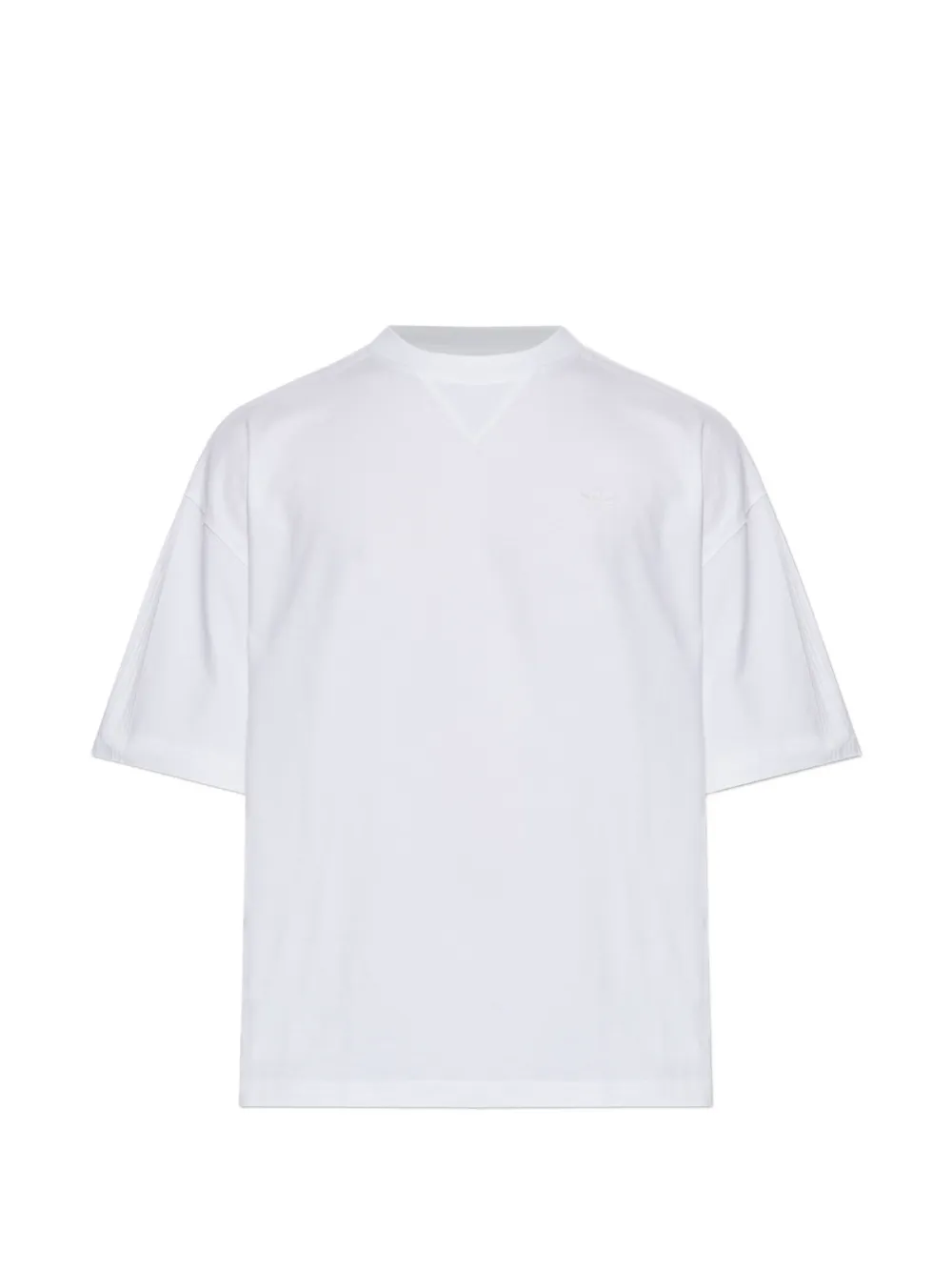 adidas logo-embroidered T-shirt - Bianco