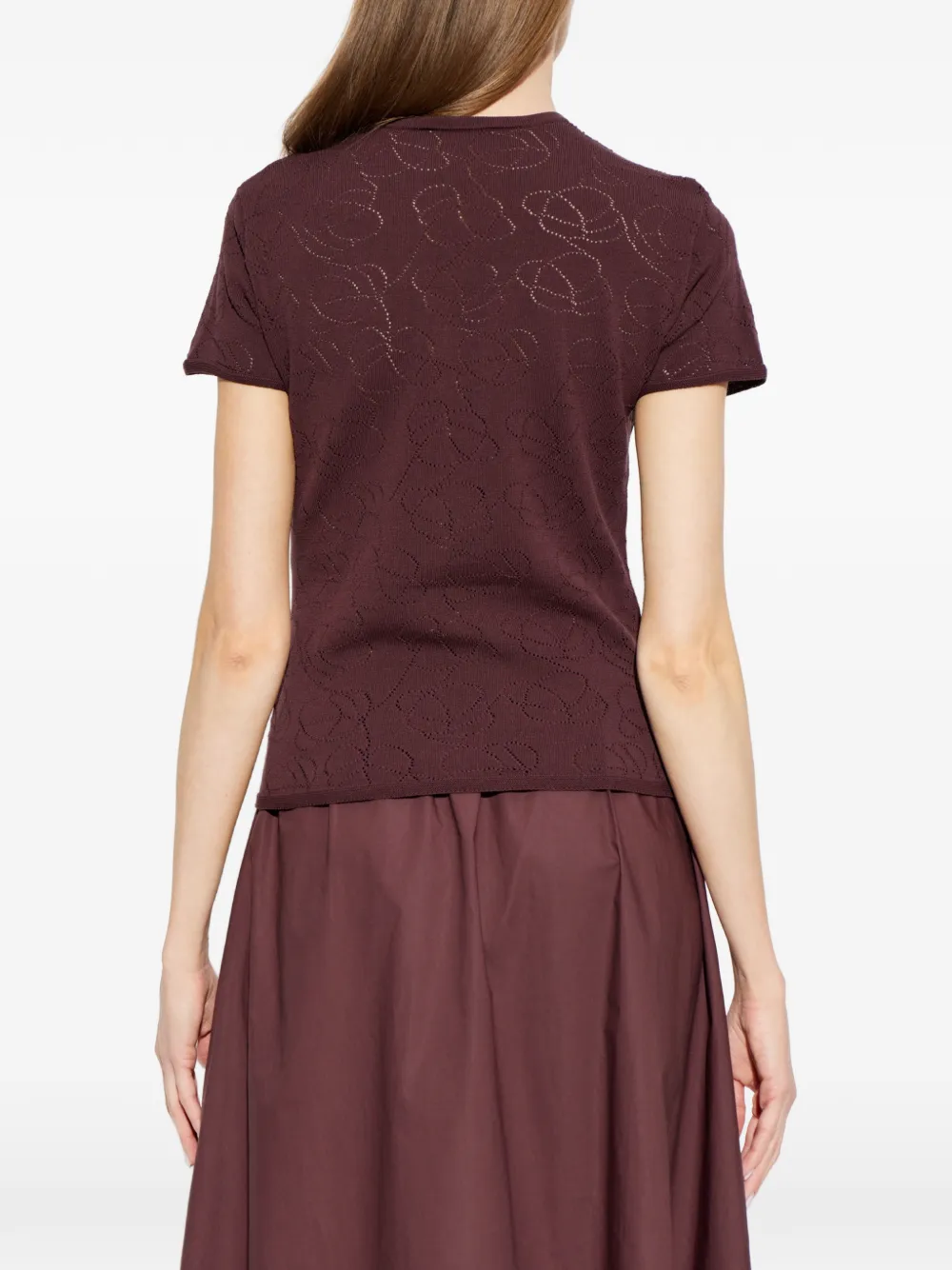 By Malene Birger Brit gebreid T-shirt Rood