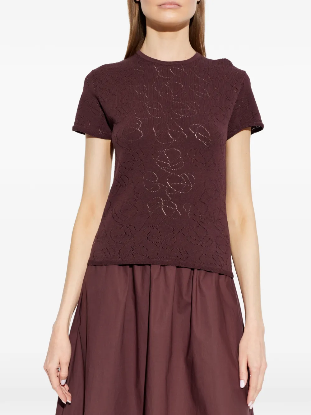 By Malene Birger Brit gebreid T-shirt Rood