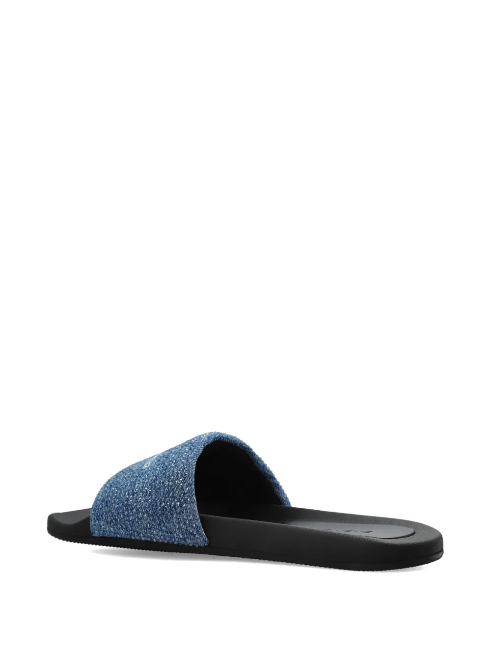 Alexander Wang sequin-embellished denim slides Blauw