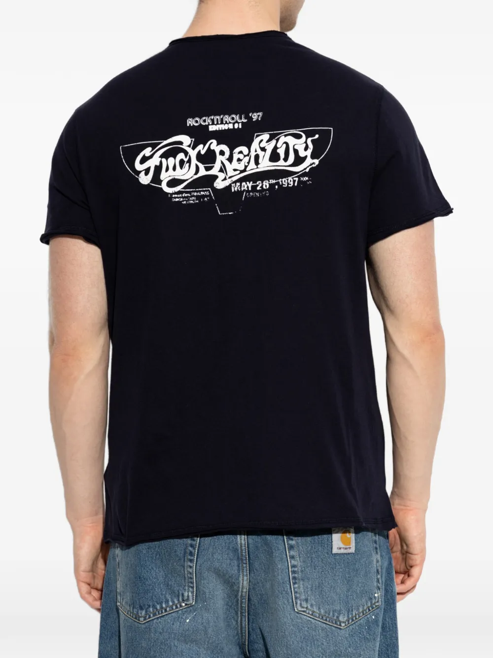 Zadig&Voltaire Monastir henley T-shirt met print Blauw