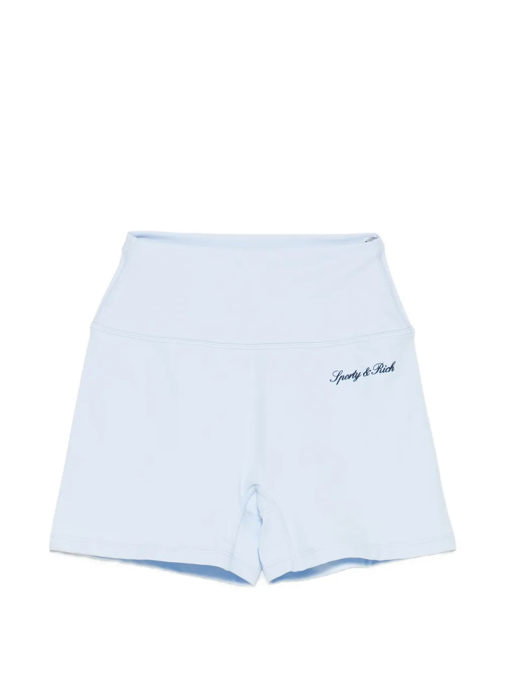 Sporty & Rich logo-print cycling shorts - Blu