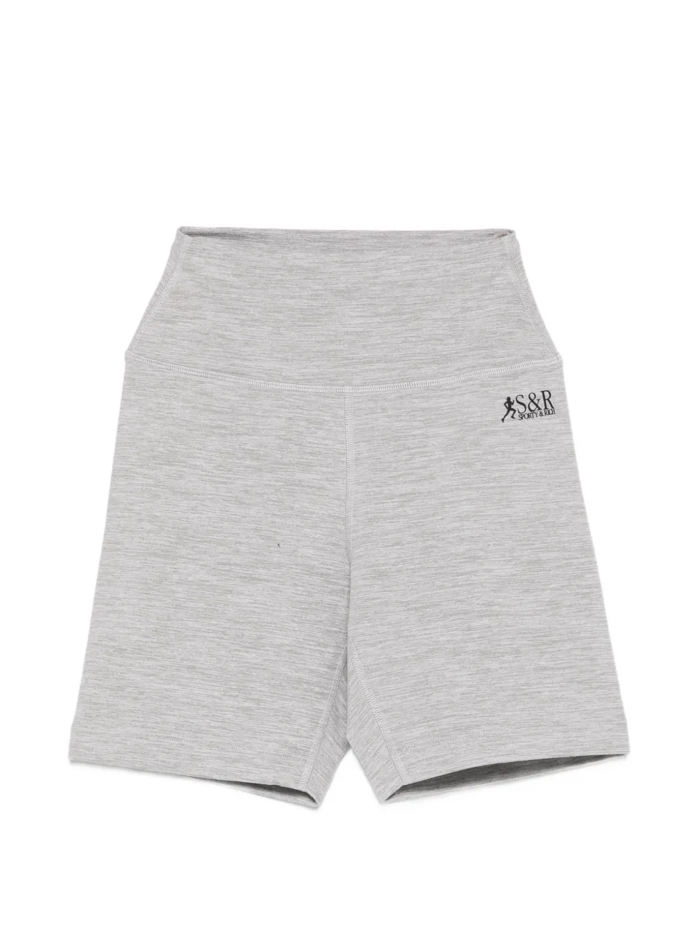 Sporty & Rich logo-print cycling shorts - Grigio