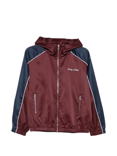 Sporty & Rich chaqueta con capucha y logo bordado