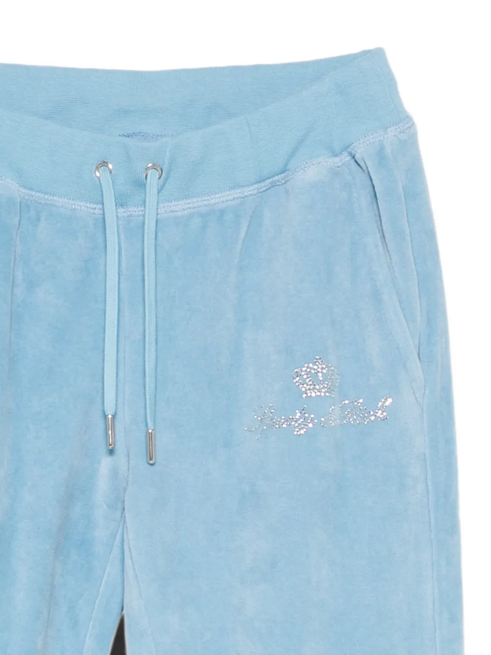 Sporty & Rich logo-embellished track pants Blauw