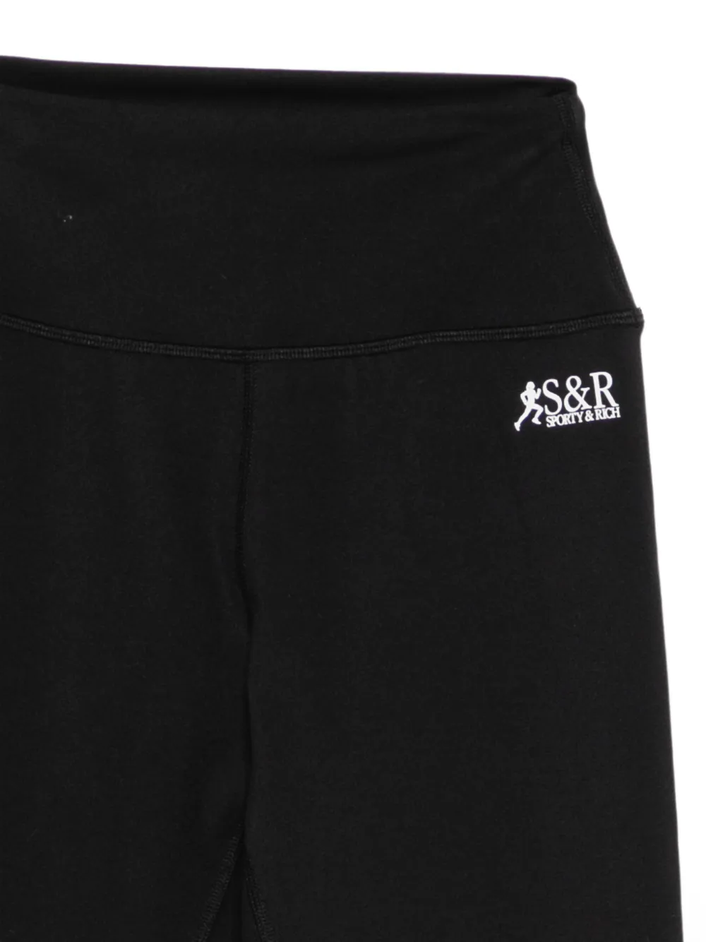 Sporty & Rich Legging met logoprint Zwart