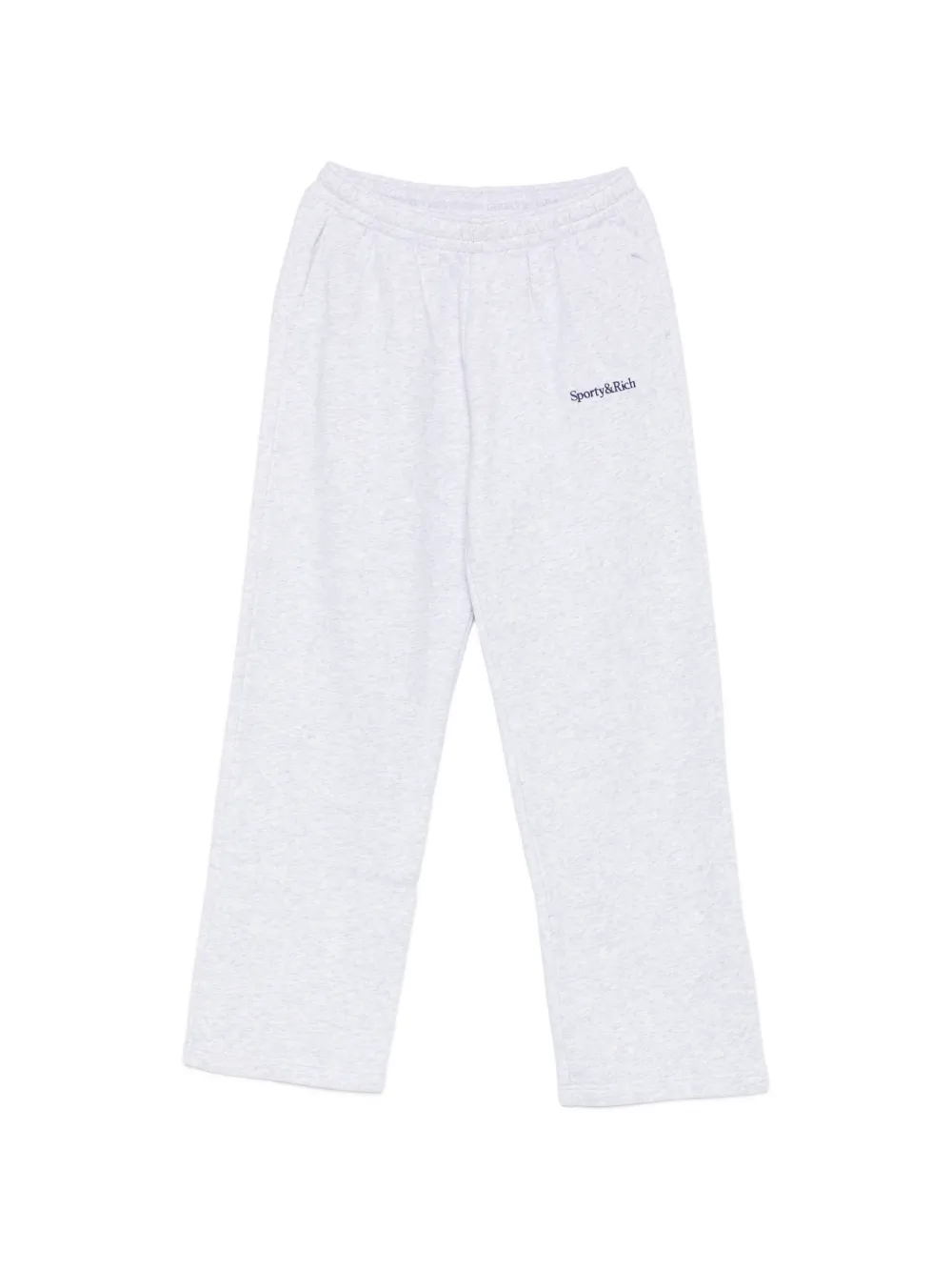 Sporty And Rich Logo-embroidered Track Pants In White