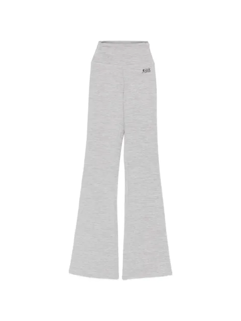 Sporty & Rich logo-print flared leggings