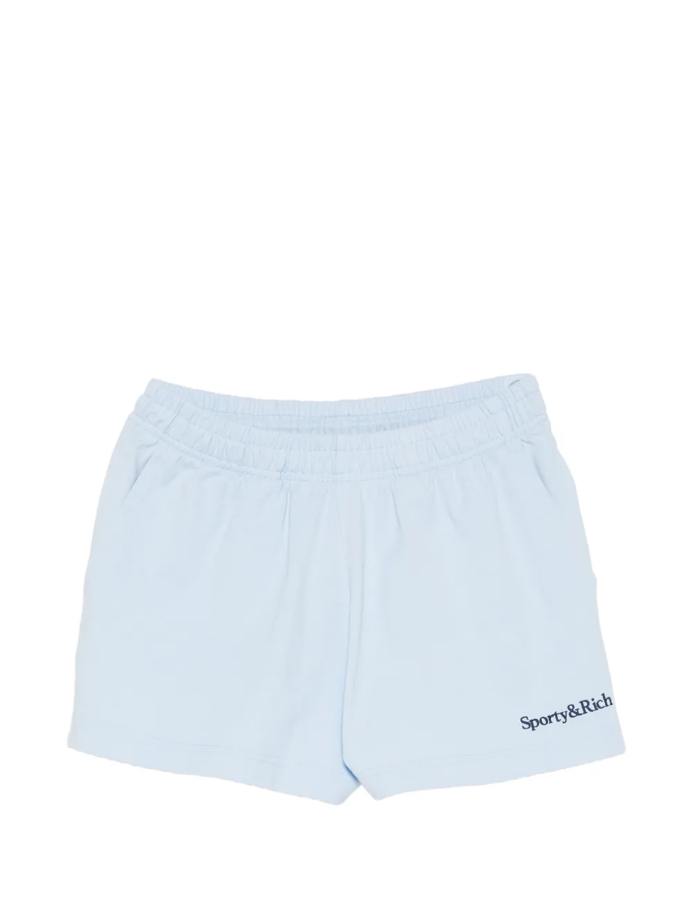 Sporty & Rich logo-embroidered track shorts - Blu