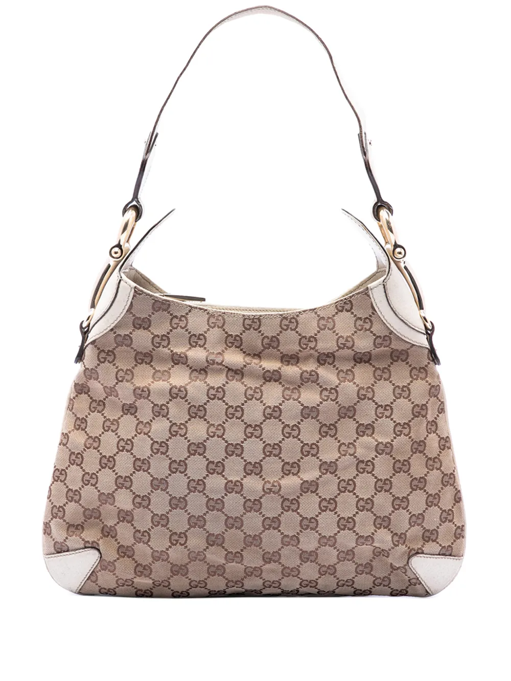 Gucci Pre-Owned 2000-2015 GG Canvas Horsebit Creole hobo bag - Toni neutri