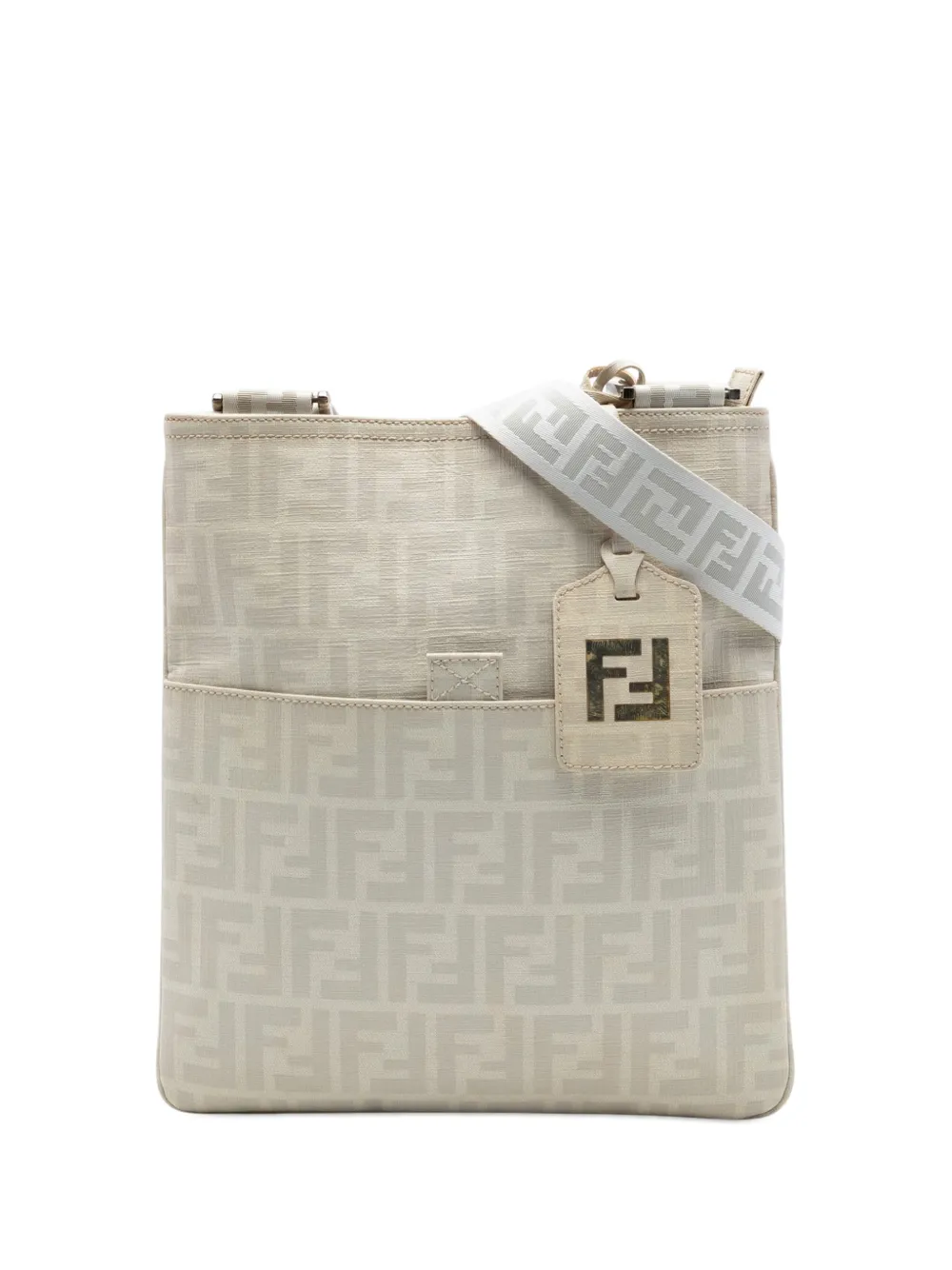 Fendi Pre-Owned 2000-2010 Zucca Spalmati crossbody bag - Nude