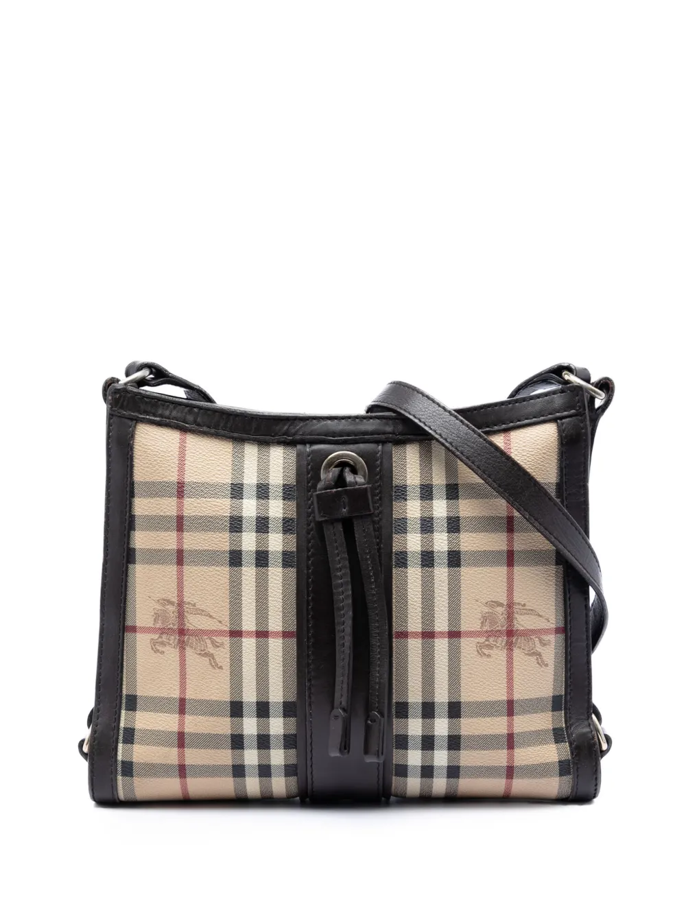 Burberry Pre-Owned 2000-2017 Haymarket Check Coated Canvas crossbody bag - Neutrals