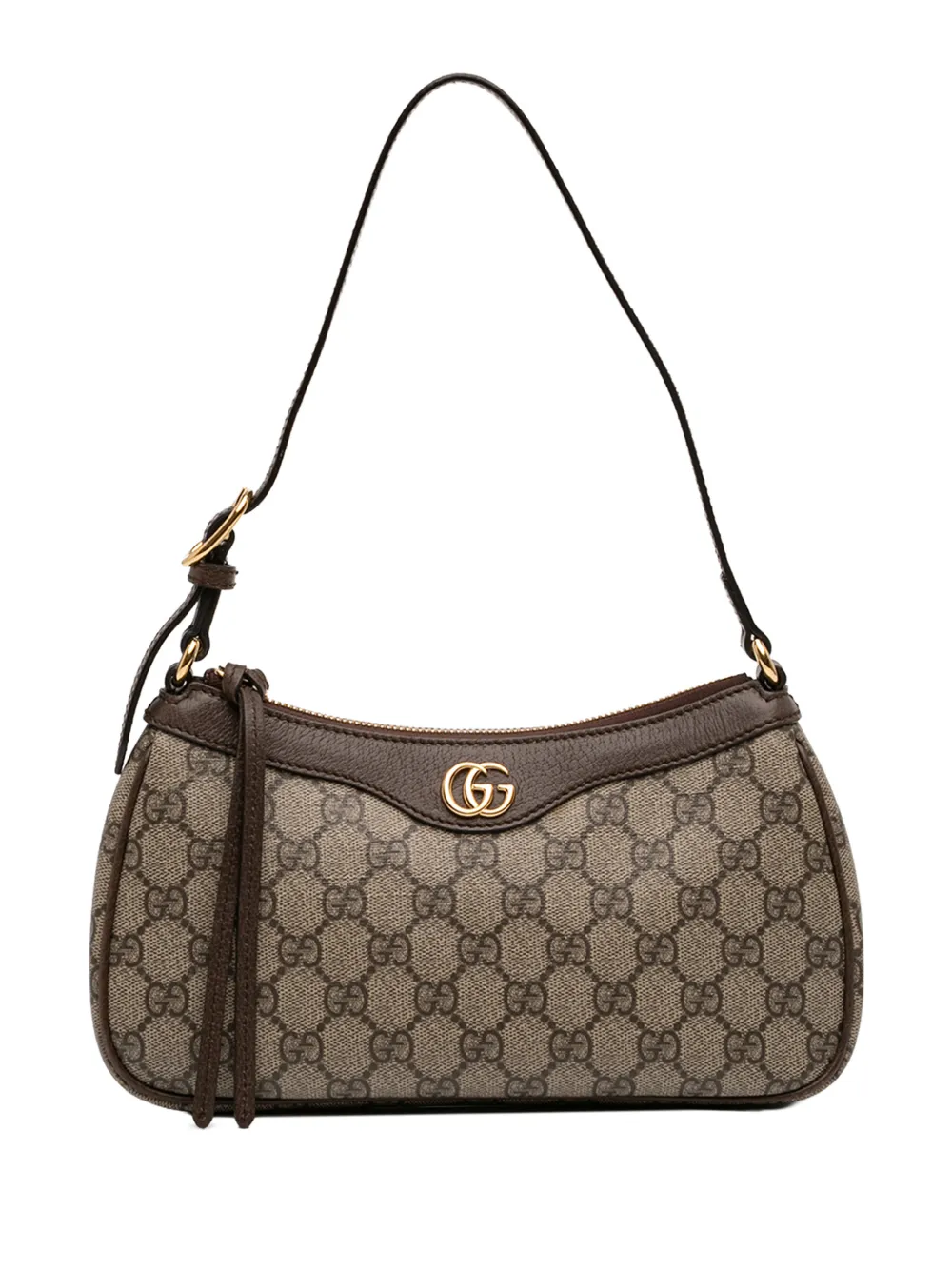 Gucci Pre-Owned 2016-2026 Small GG Supreme Ophidia shoulder bag - Toni neutri