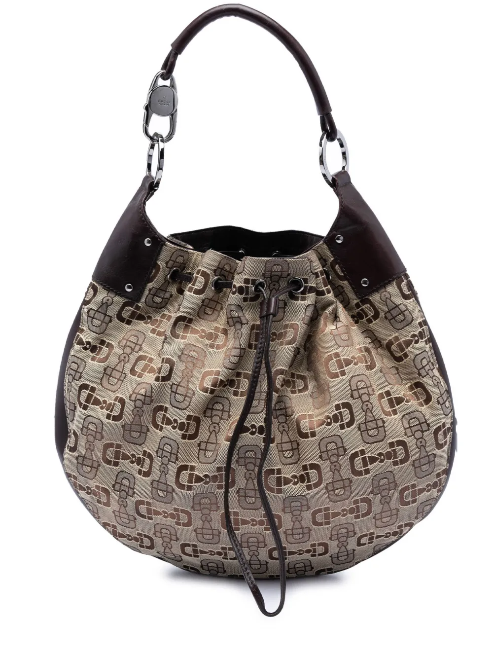 Gucci Pre-Owned 2016-2026 Horsebit Canvas Hobo shoulder bag - Toni neutri