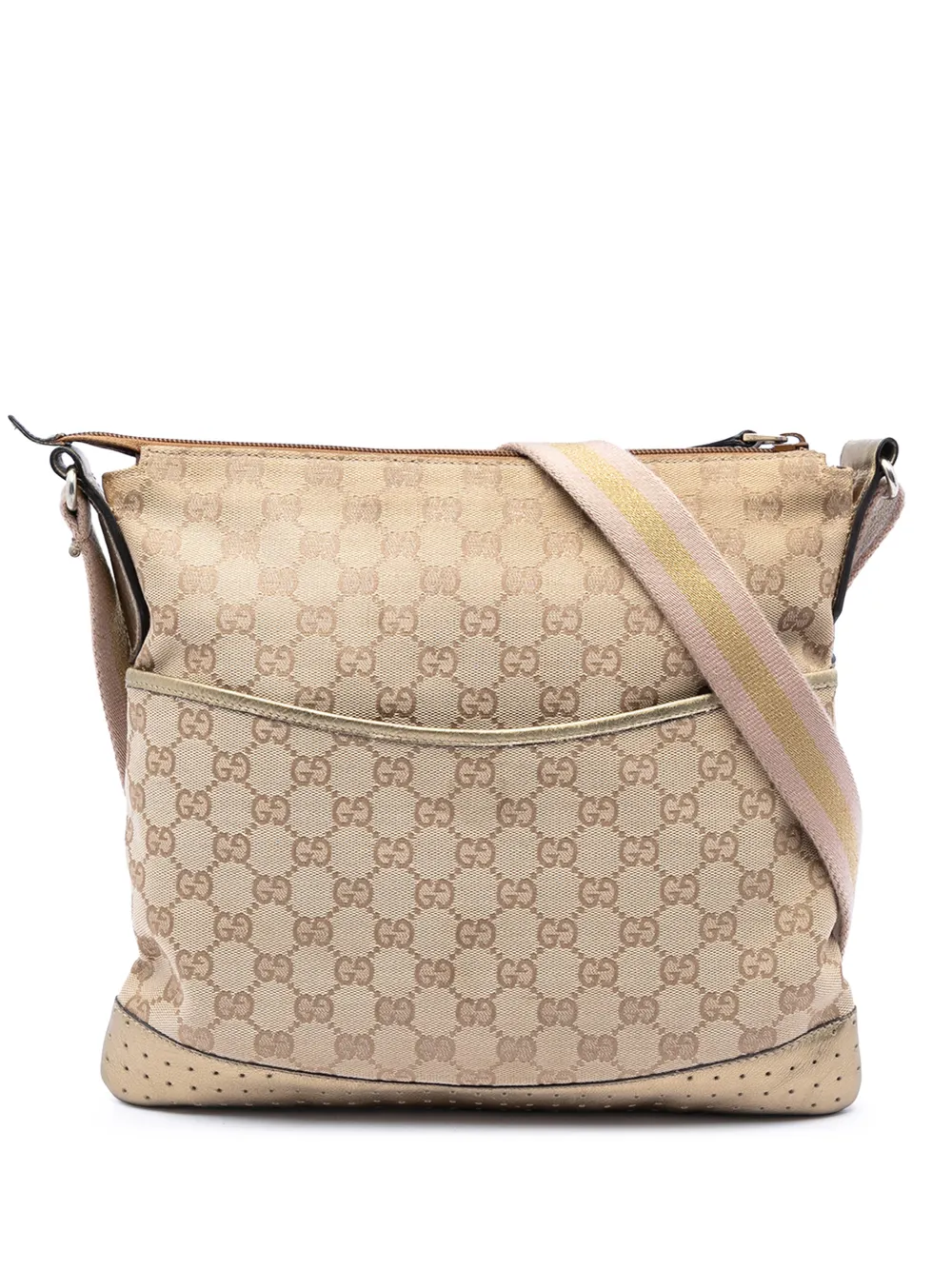 Gucci Pre-Owned 2016-2026 GG Canvas Web crossbody bag - Toni neutri