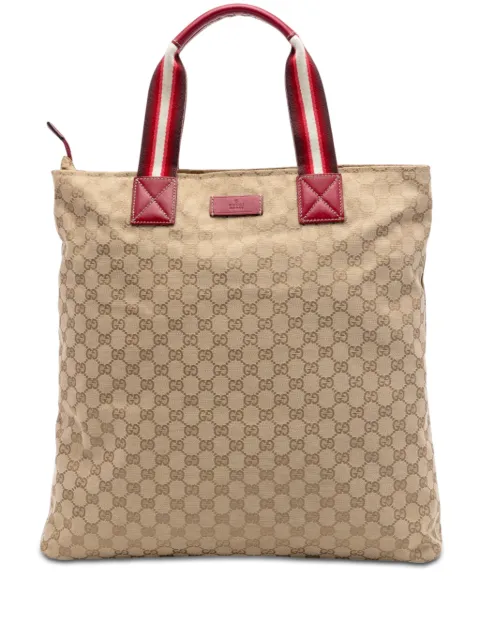 Gucci Pre-Owned 2016-2026 GG Canvas Web Vertical tote bag