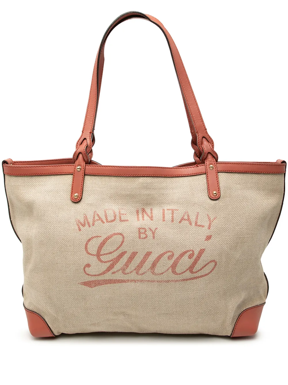 Gucci Pre-Owned 2000-2015 Medium Canvas Craft tote bag - Toni neutri