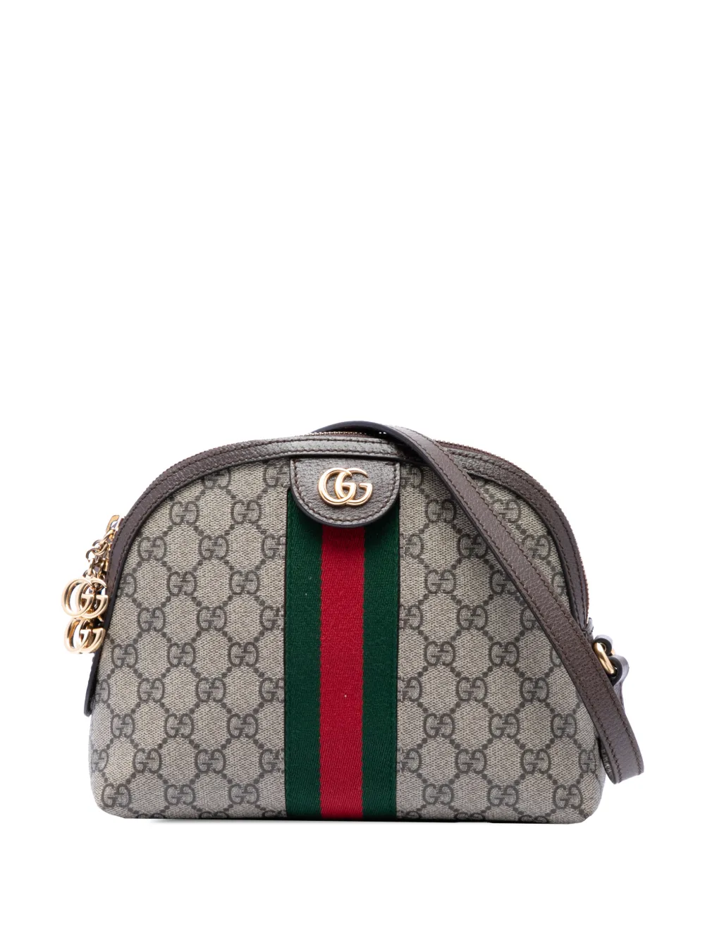 Gucci Pre-Owned 2016-2026 Small GG Supreme Web Ophidia Dome crossbody bag - Toni neutri