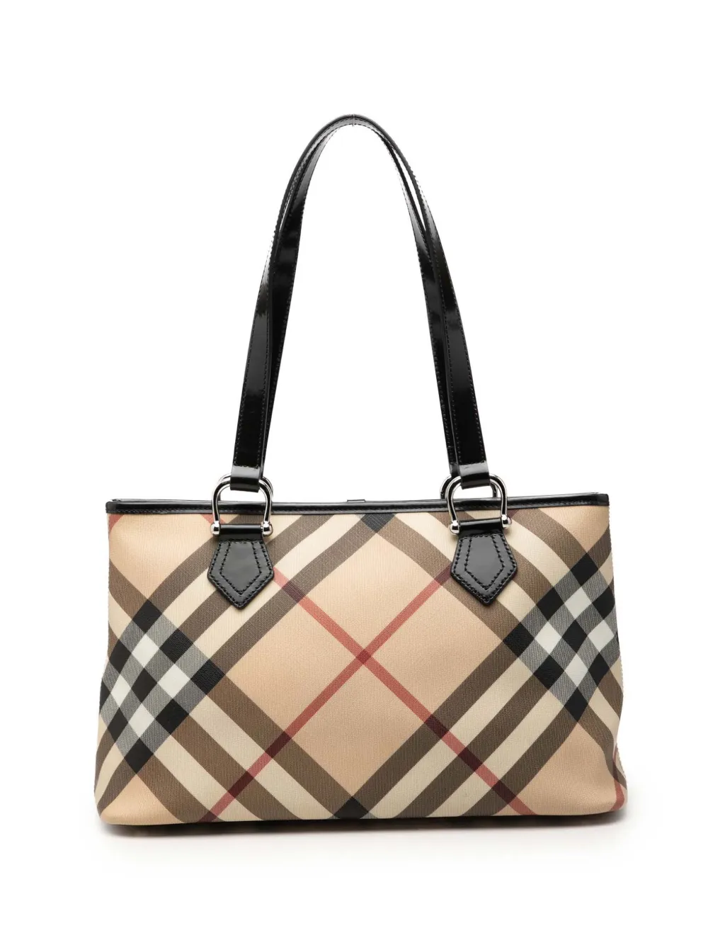 Burberry Pre-Owned 2000-2017 Supernova Check Coated Canvas tote bag - Neutrals