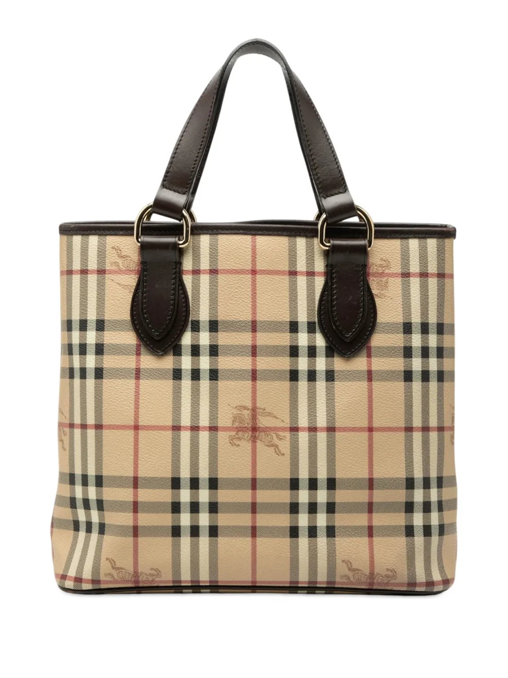 Burberry Pre-Owned 2000-2017 Haymarket Check Coated Canvas tote bag - Neutrals