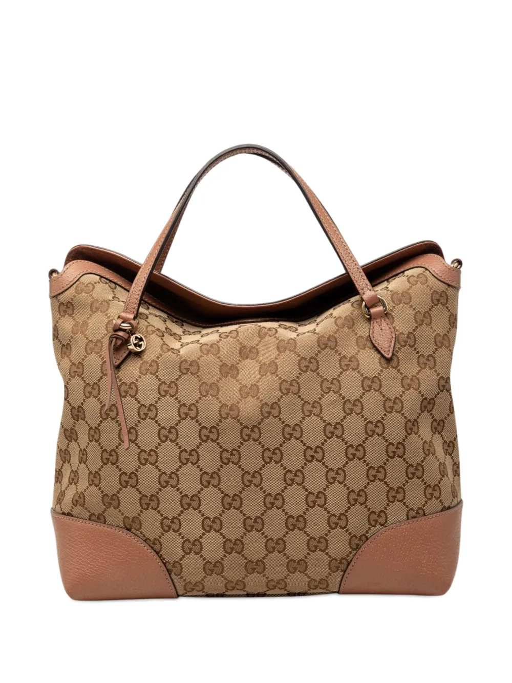 Gucci Pre-Owned 2016-2026 Medium GG Canvas Bree Fold Over Tote satchel - Toni neutri