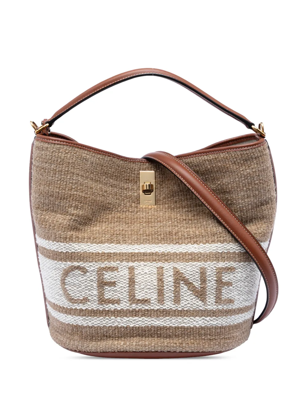 Celine Pre-Owned 2021 Jute 16 bucket bag - Toni neutri