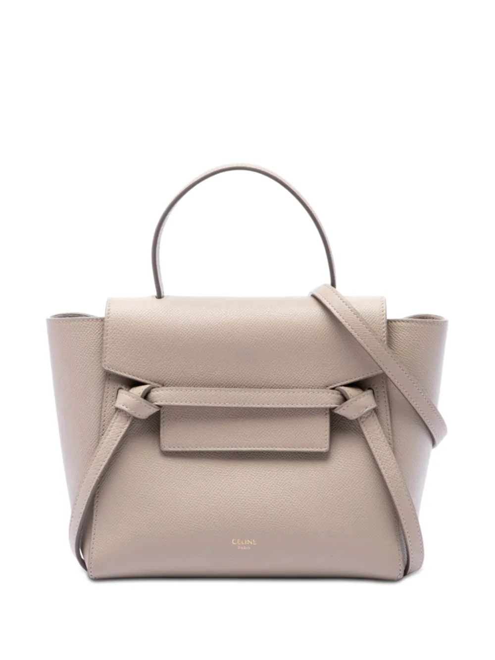 Celine Pre-Owned 2019 Nano Grained Calfskin Belt Bag satchel - Toni neutri