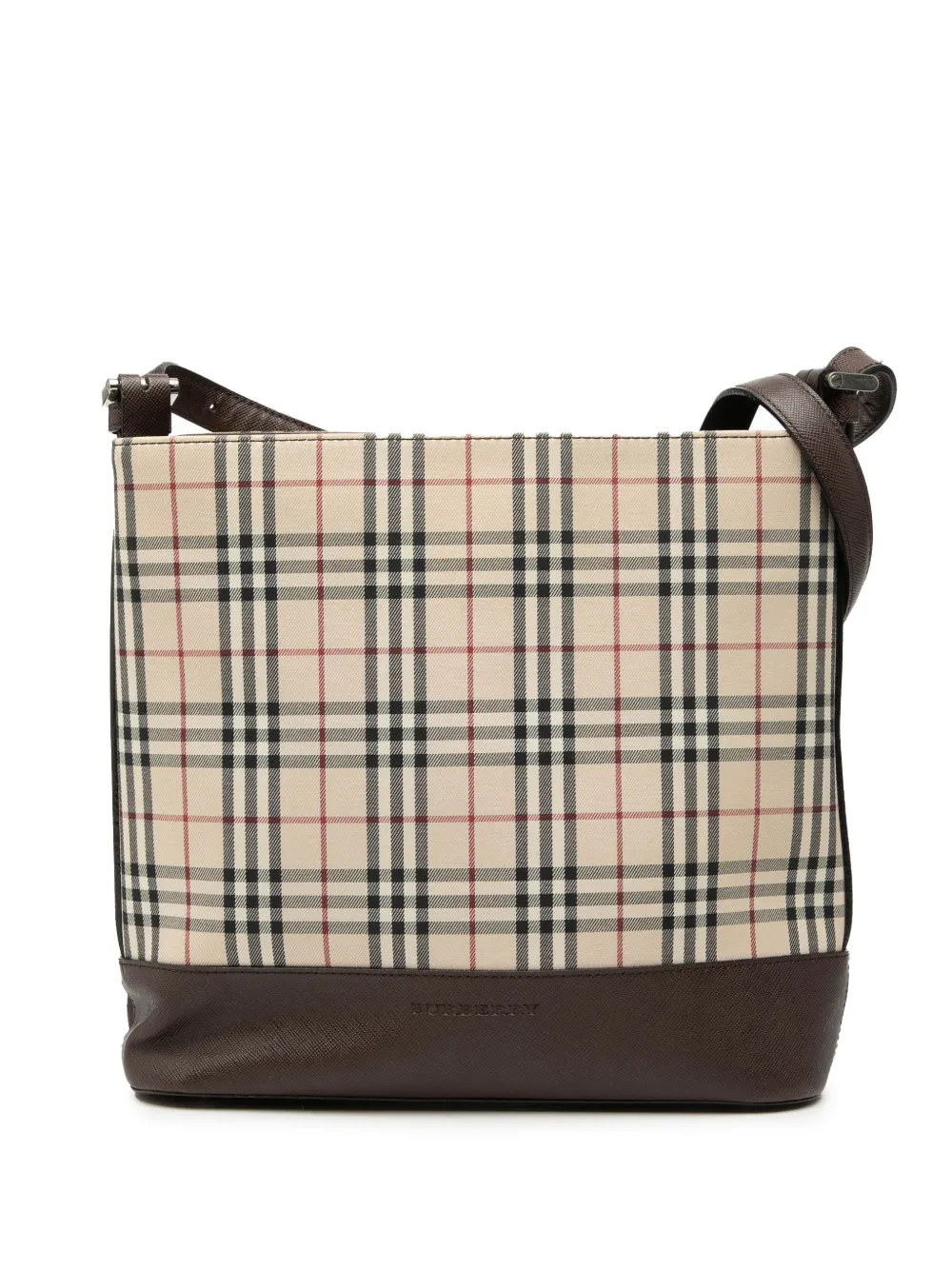 Burberry Pre-Owned 2000-2017 House Check Canvas shoulder bag - Neutrals