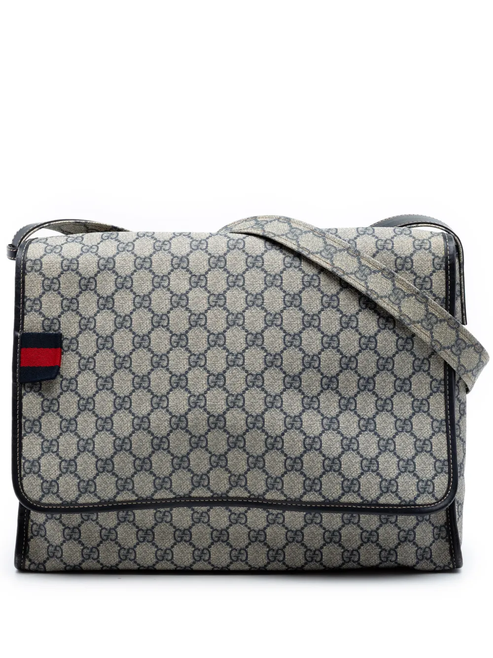 Gucci Pre-Owned 2016-2026 GG Supreme Web Messenger Bag crossbody bag - Toni neutri