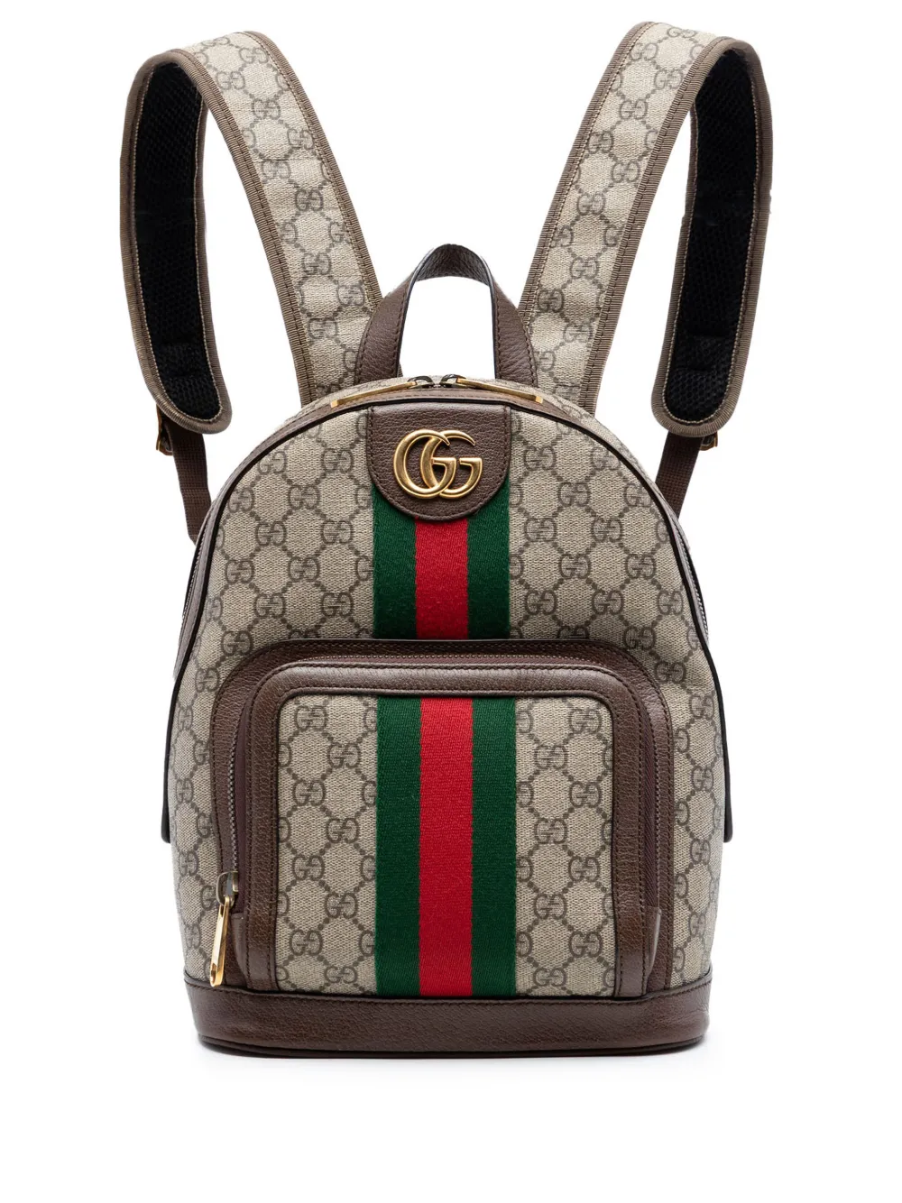 Gucci Pre-Owned 2016-2026 Small GG Supreme Web Ophidia backpack - Toni neutri