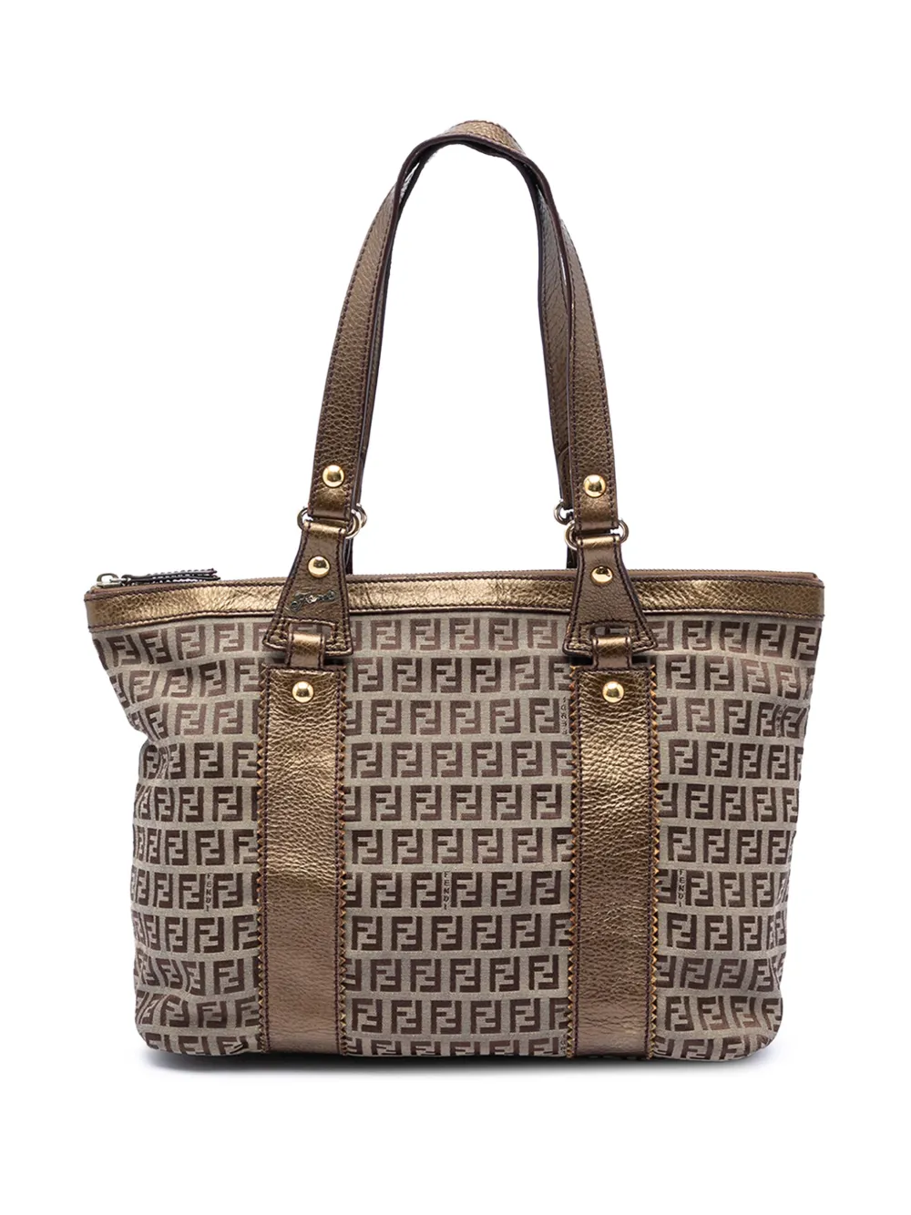 Fendi Pre-Owned 2000-2010 Zucchino Canvas tote bag - Nude