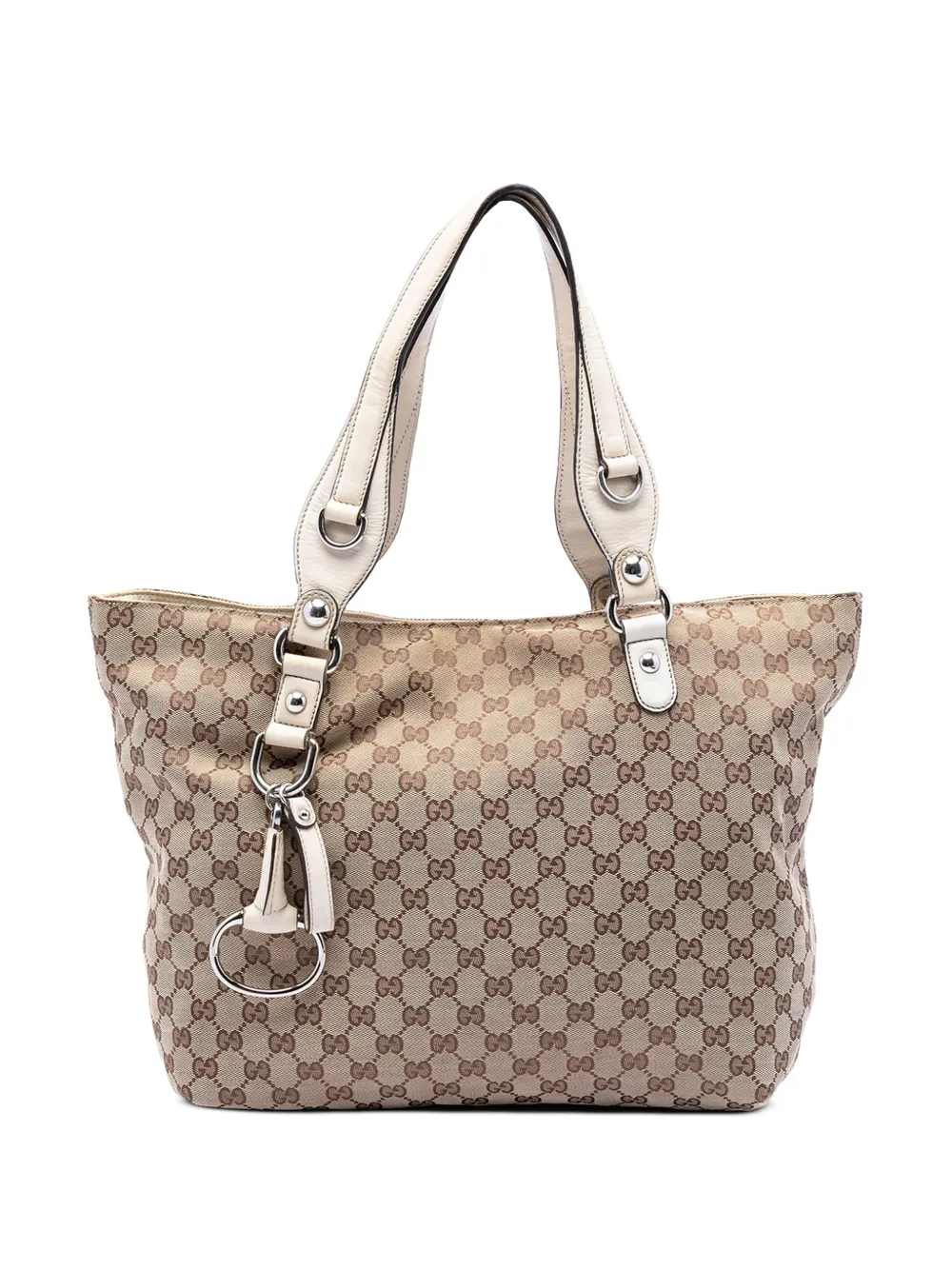 Gucci Pre-Owned 2016-2026 Medium GG Canvas Icon Bit tote bag - Toni neutri