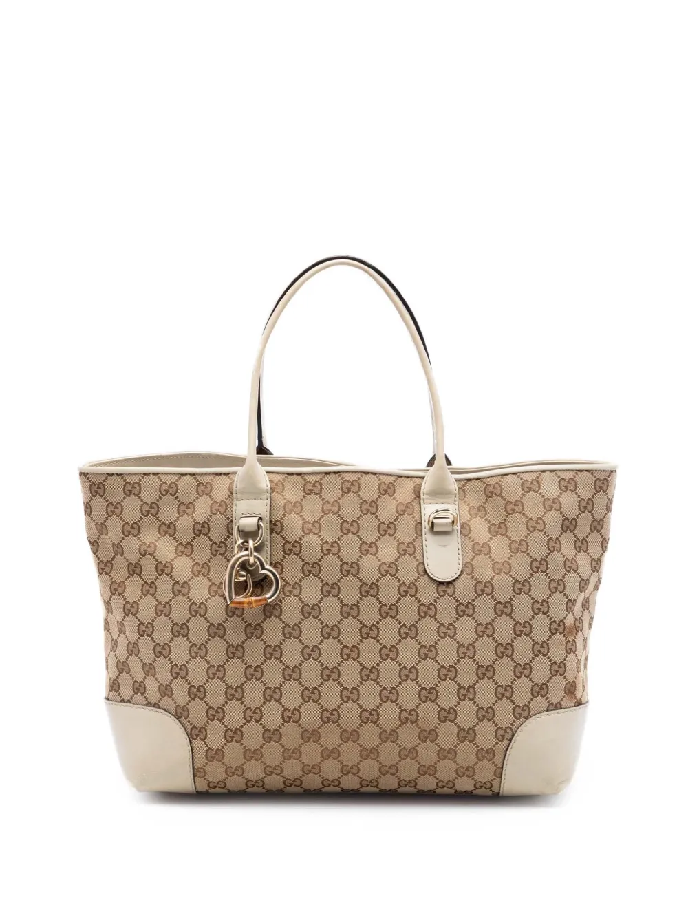 Gucci Pre-Owned 2016-2026 GG Canvas Heart Bit tote bag - Toni neutri