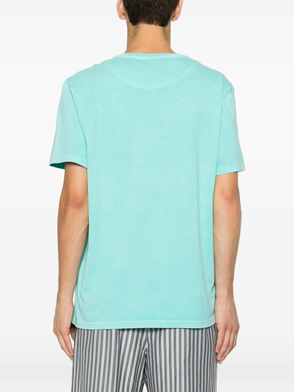 Vilebrequin T-shirt met geborduurd logo Blauw