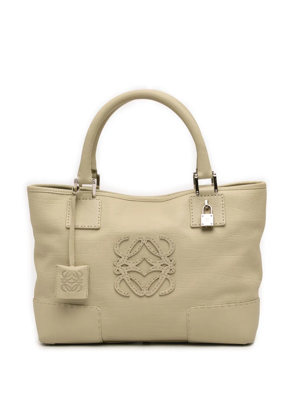 Loewe Pre-Owned 2005 Leather Fusta 30 tote bag - Toni neutri
