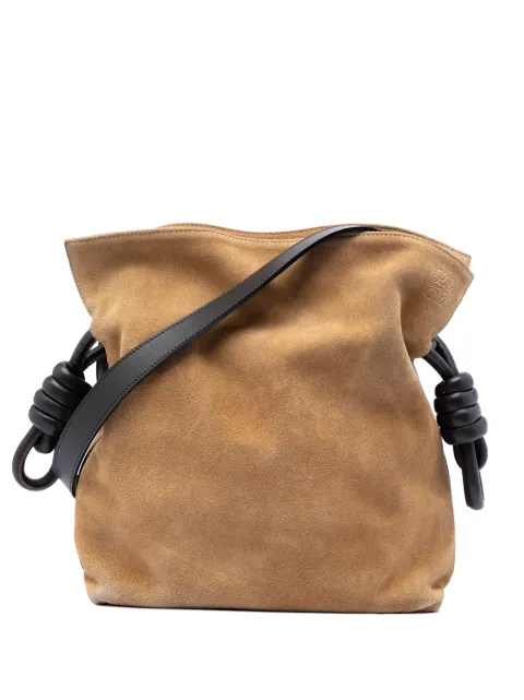 Loewe Pre-Owned 2010-2026 Suede Flamenco Knot crossbody bag