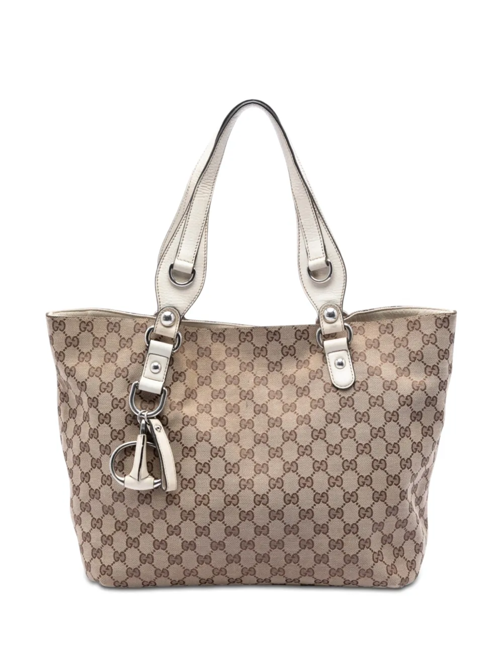Gucci Pre-Owned 2016-2026 Medium GG Canvas Icon Bit tote bag - Toni neutri