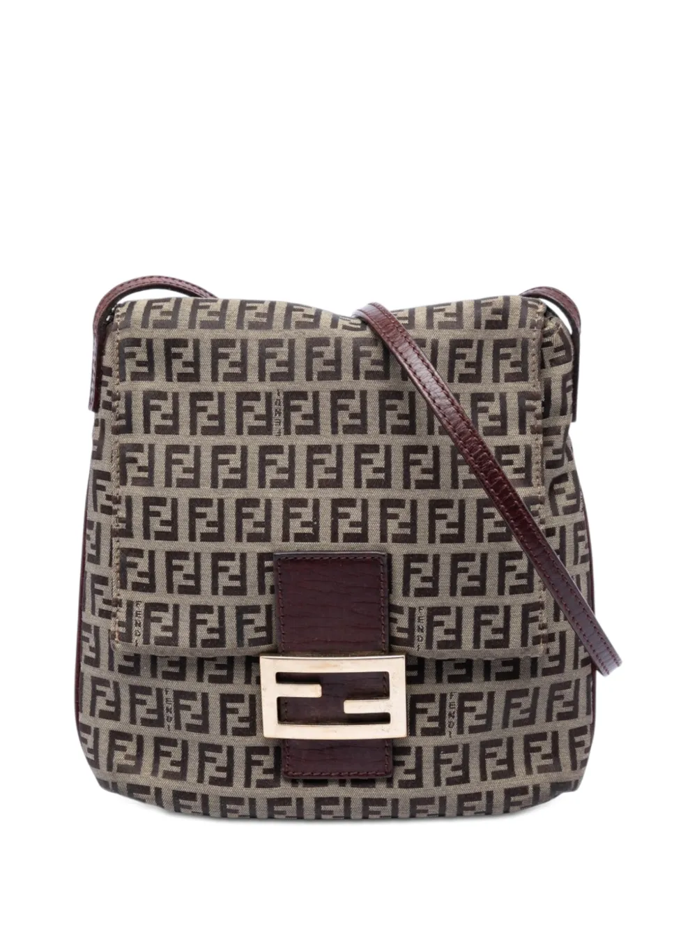 Fendi Pre-Owned 2000-2010 Zucchino Canvas crossbody bag - Nude