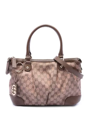Gucci Pre-Owned 2016-2026 GG Canvas Sukey Satchel | Neutrals