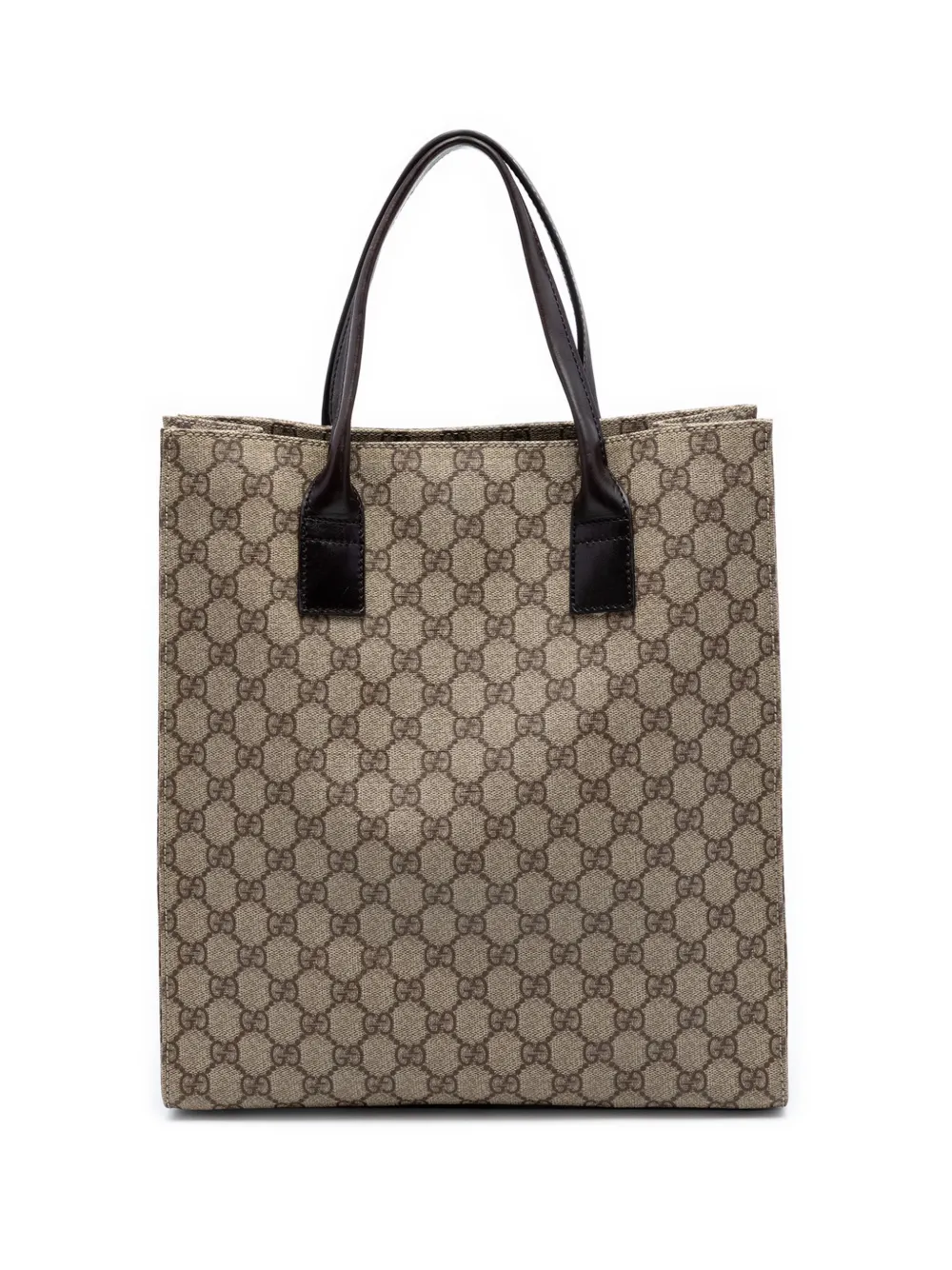 Pre-owned Gucci 2000-2015 Gg Supreme Tote Bag In Neutral