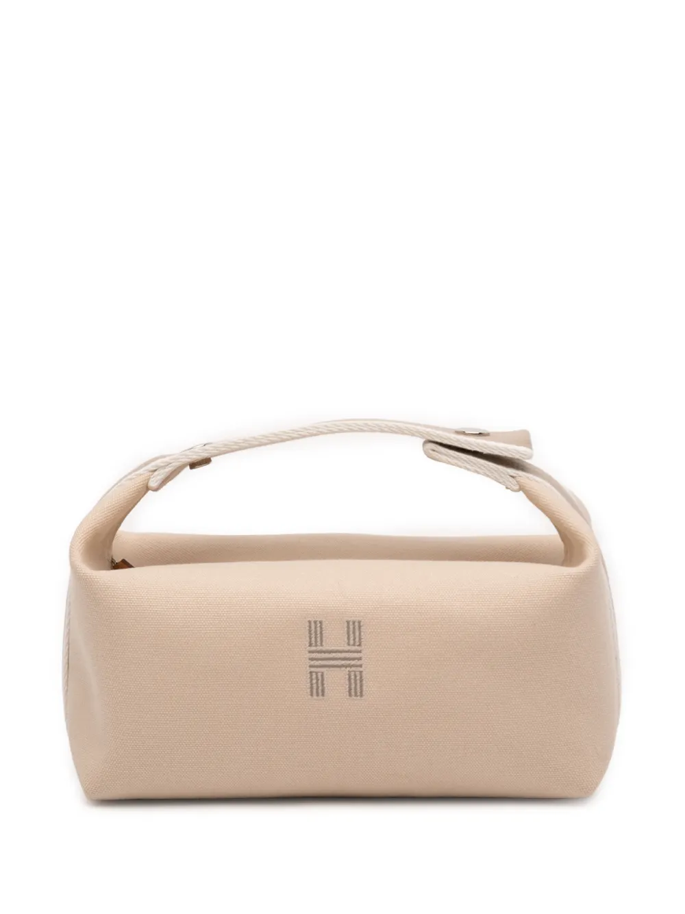 Hermès Pre-Owned 2020-2026 Small Toile Bride A Brac Case vanity bag - Toni neutri