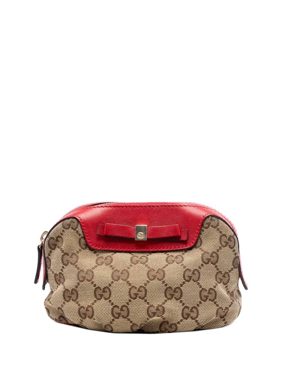 Gucci Pre-Owned 2000-2015 GG Canvas Multi Ribbon Pouch clutch bag - Toni neutri