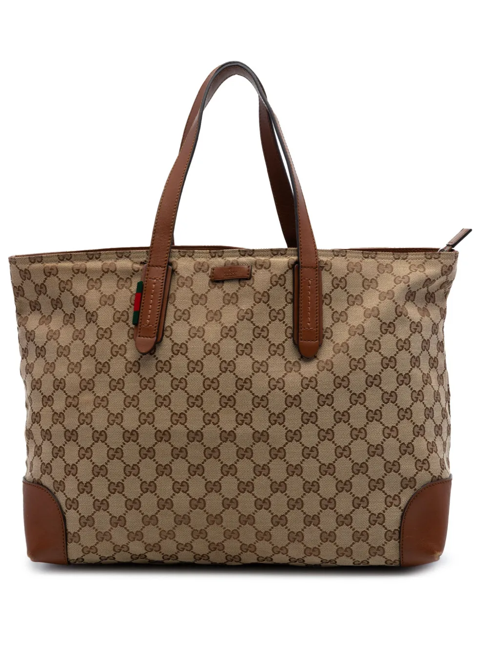 Gucci Pre-Owned 2016-2026 GG Canvas Web tote bag - Toni neutri