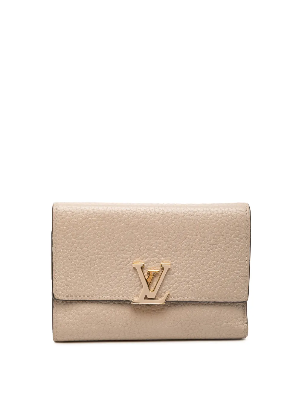 Louis Vuitton Pre-Owned 2015-2026 Taurillon Capucines Compact Wallet small wallets - Nude