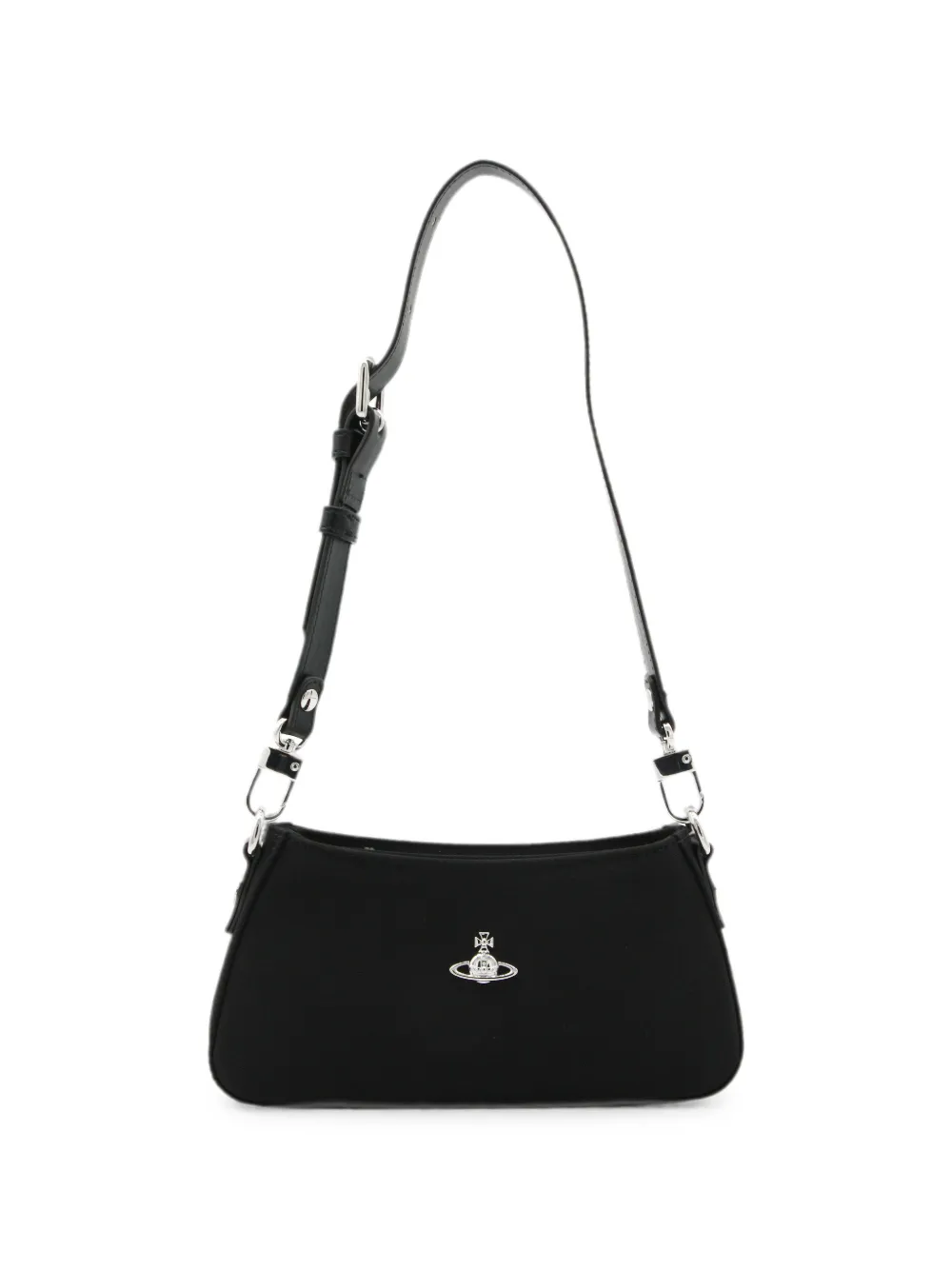 Vivienne Westwood Orb plaque shoulder bag - Nero