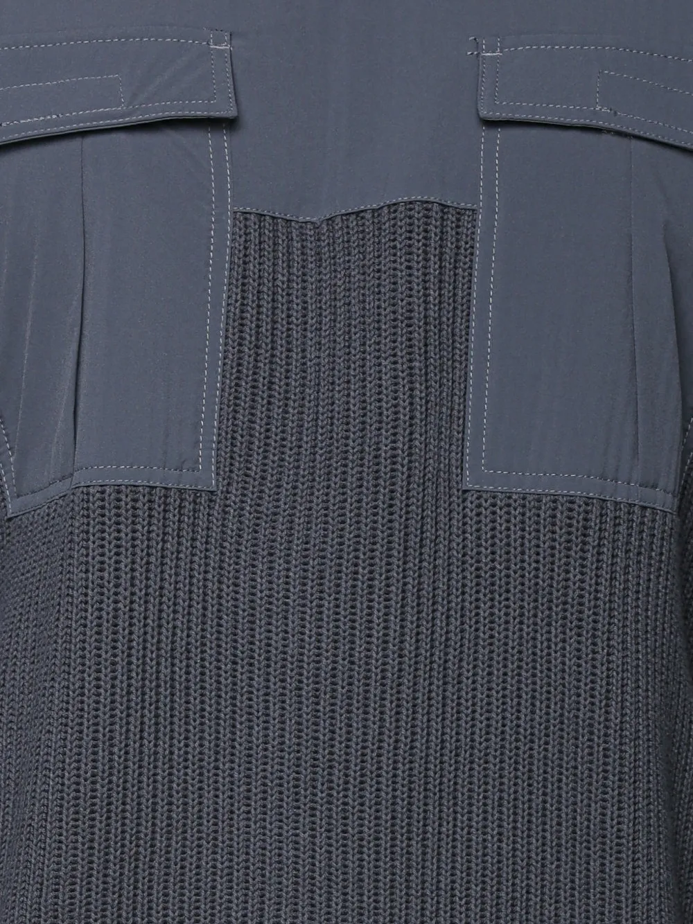 G-Star RAW woven-mix panelled sweater Blauw