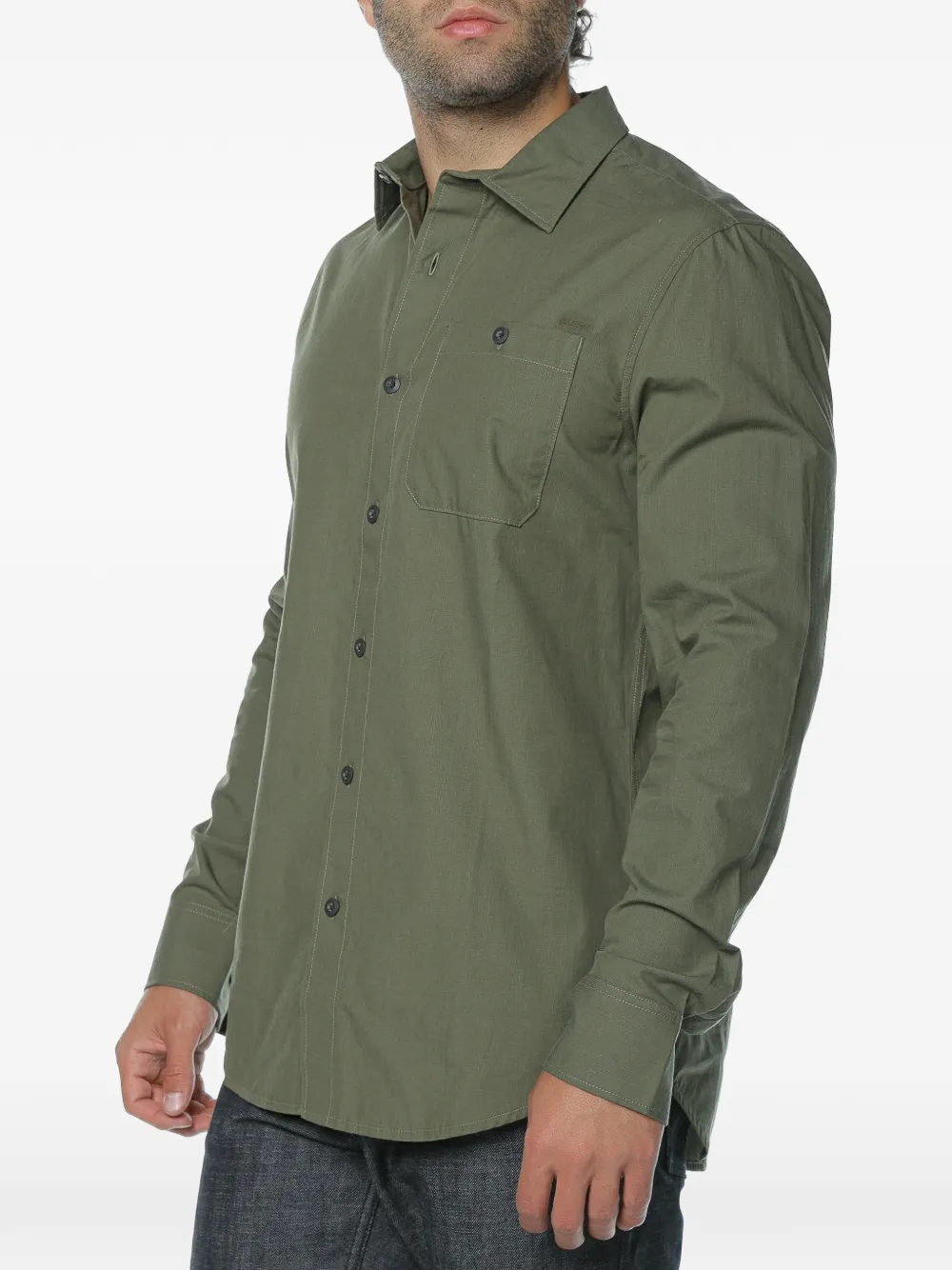 G-Star RAW Bristum 2.0 slim-fit overhemd Groen